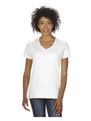 Gildan #G500VL Gildan Ladies' Heavy Cotton™ 5.3 oz. V-Neck T-Shirt